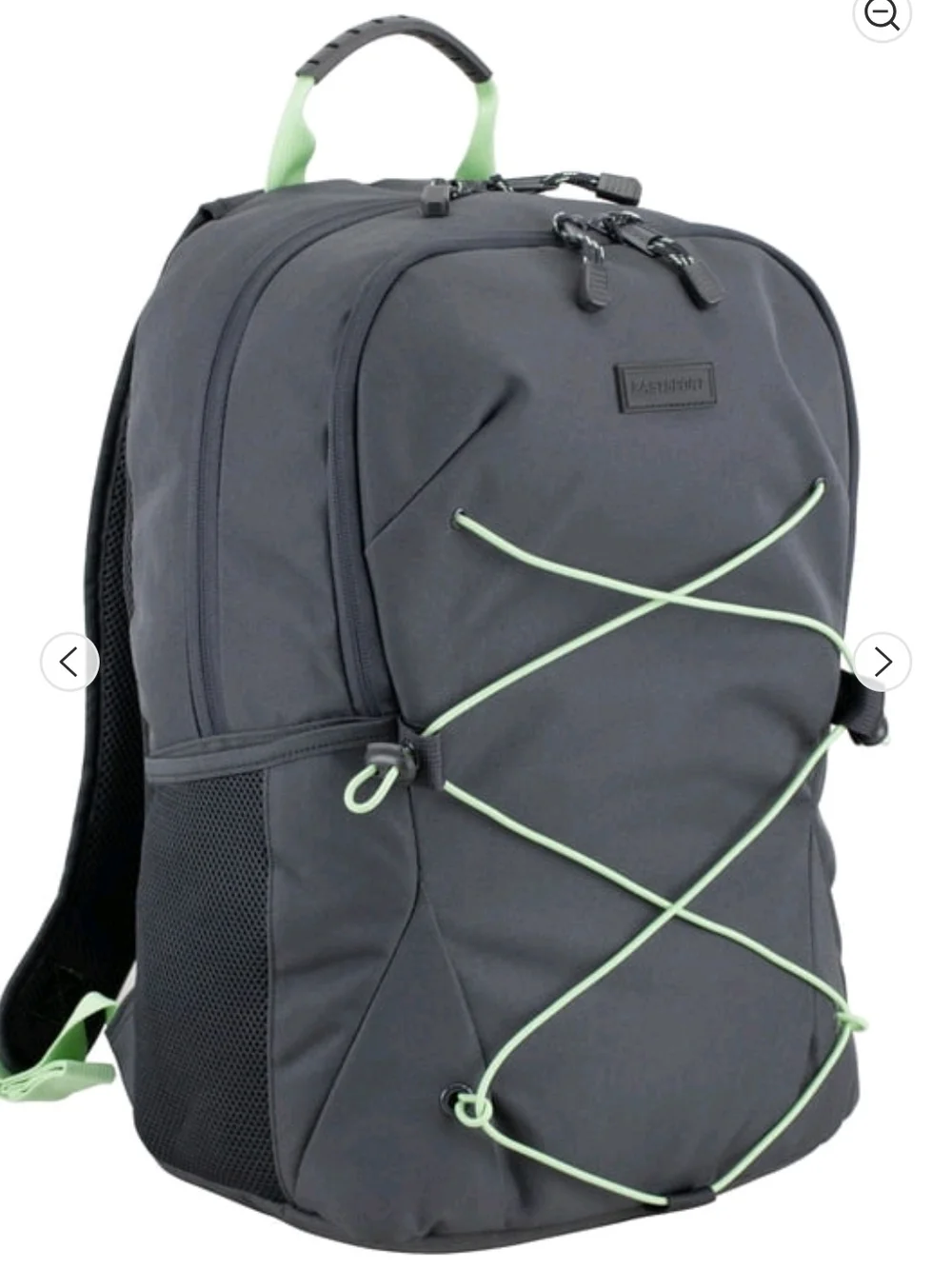 Gray Backpack Phone & Accessory Organizer with Lime Accent -